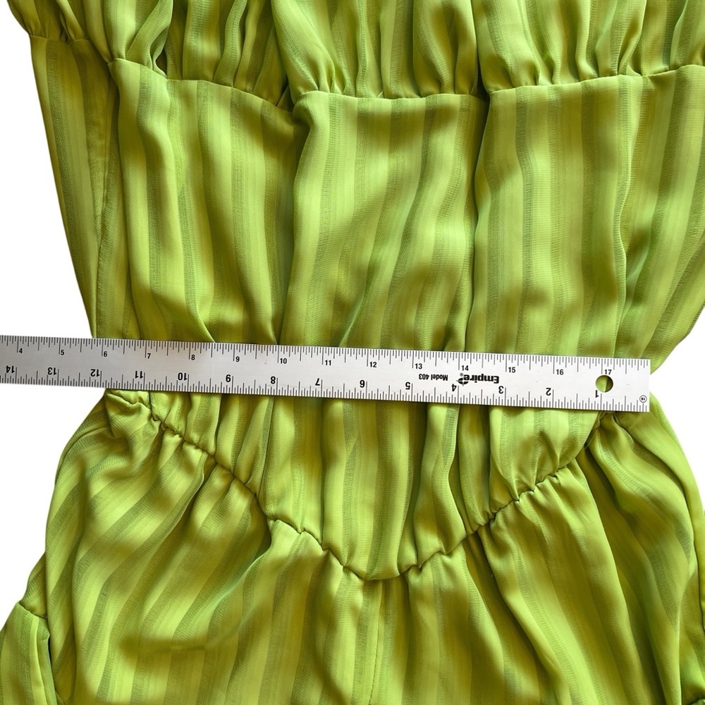 Maison Tara Chloe Apricot Green Mini Dress. Size 8 - Picture 12 of 15
